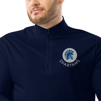 Spartans Adidas Quarter Zip Pullover - Navy