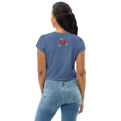 Lowcountry Athletics Crop Top - Kashmir Blue