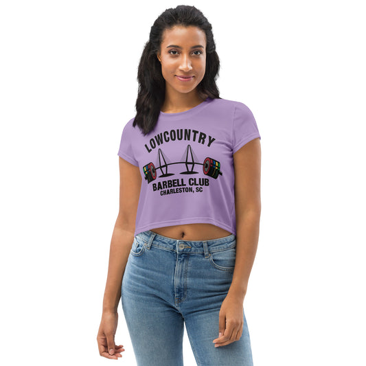 Lowcountry Barbell Club Iconic Crop Top - Twilight