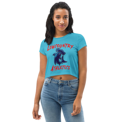 Lowcountry Athletics Crop Top - Summer Sky