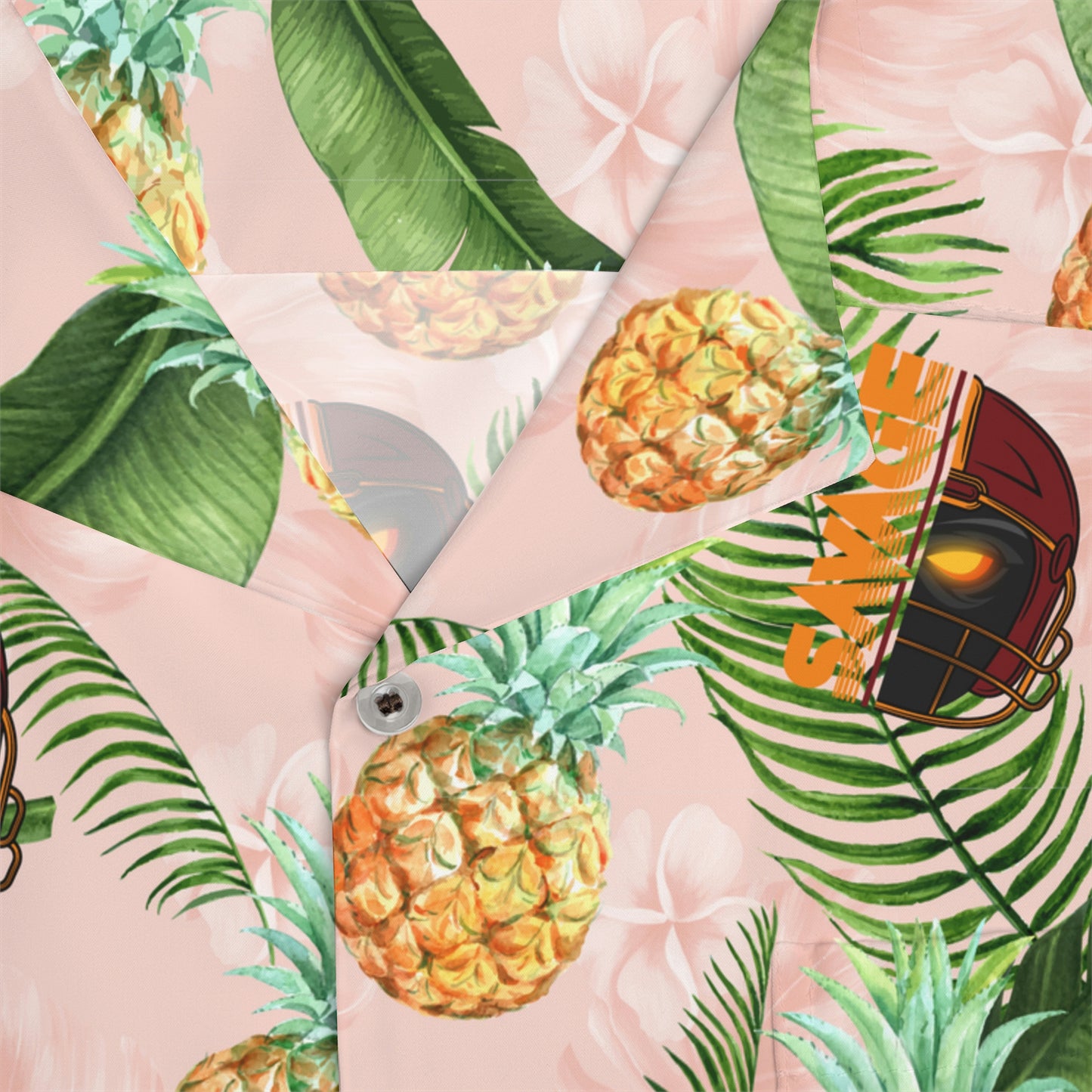 Pineapple and Pink Hawaiian Shirt