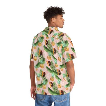 Pineapple and Pink Hawaiian Shirt