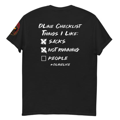 Defensive Lineman Checklist classic tee