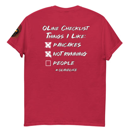 Offensive Lineman Checklist T Shirt