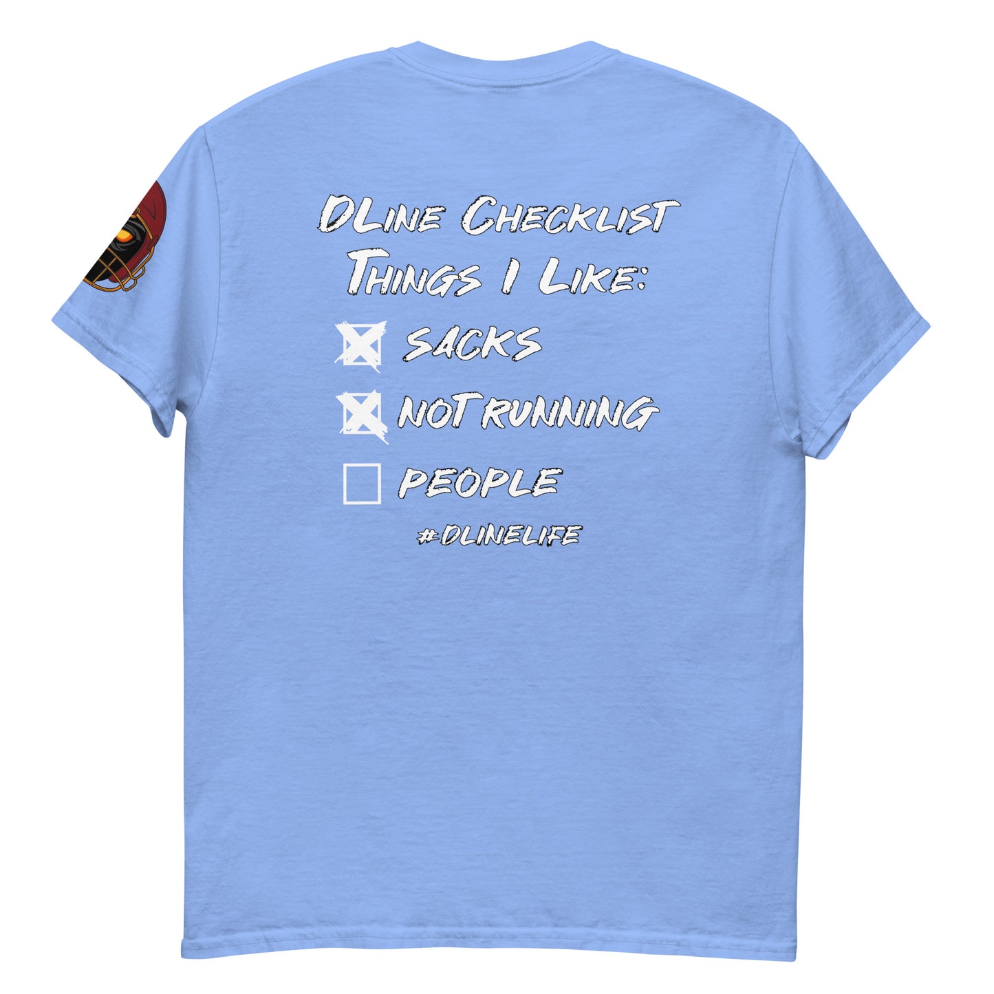 Defensive Lineman Checklist classic tee