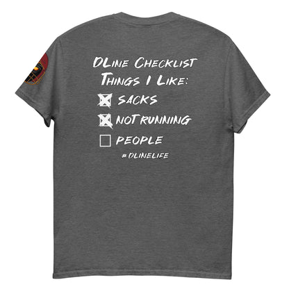 Defensive Lineman Checklist classic tee