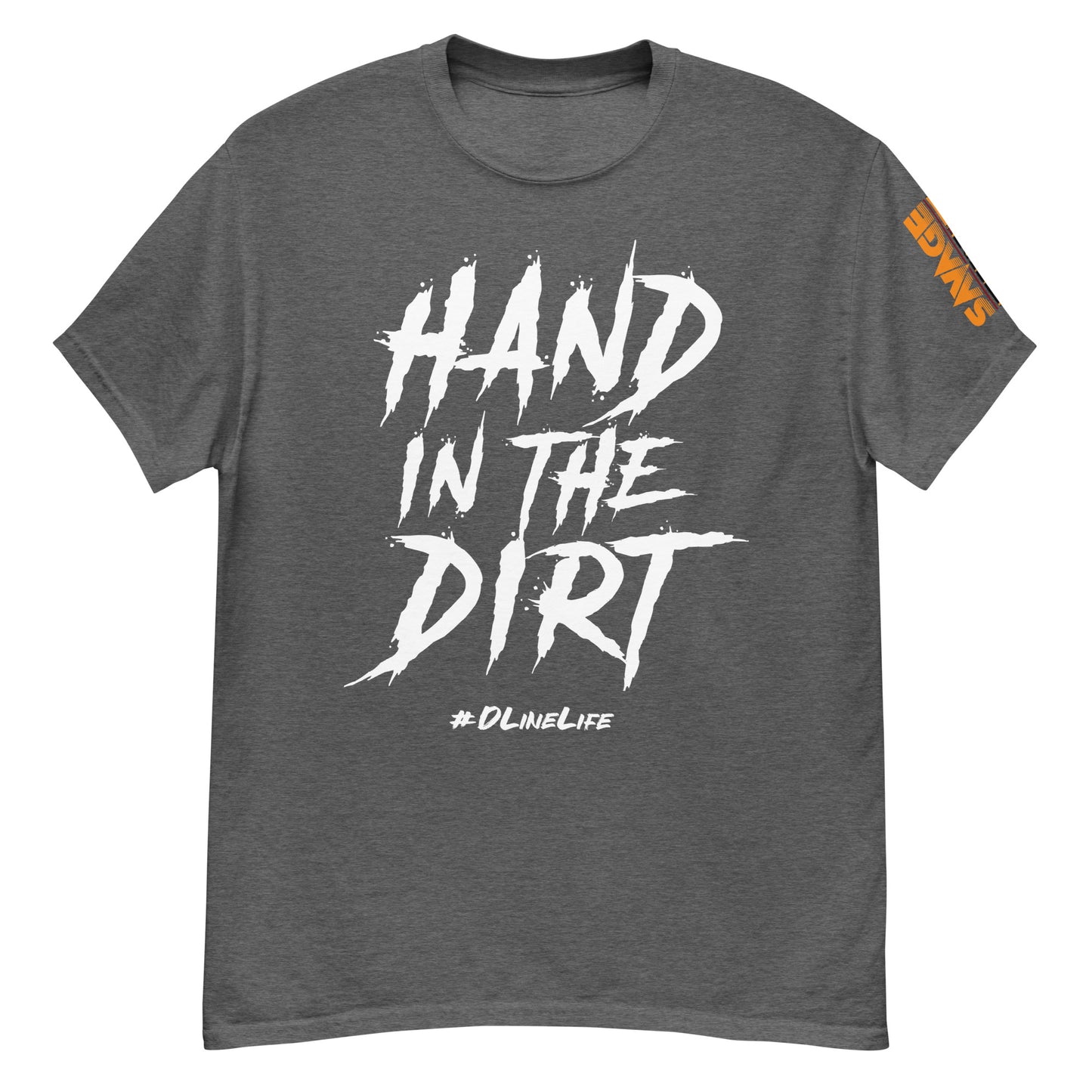 Hand in the Dirt Defensive Line classic tee