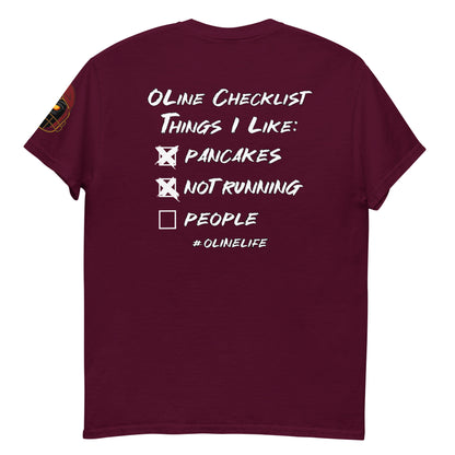 Offensive Lineman Checklist T Shirt