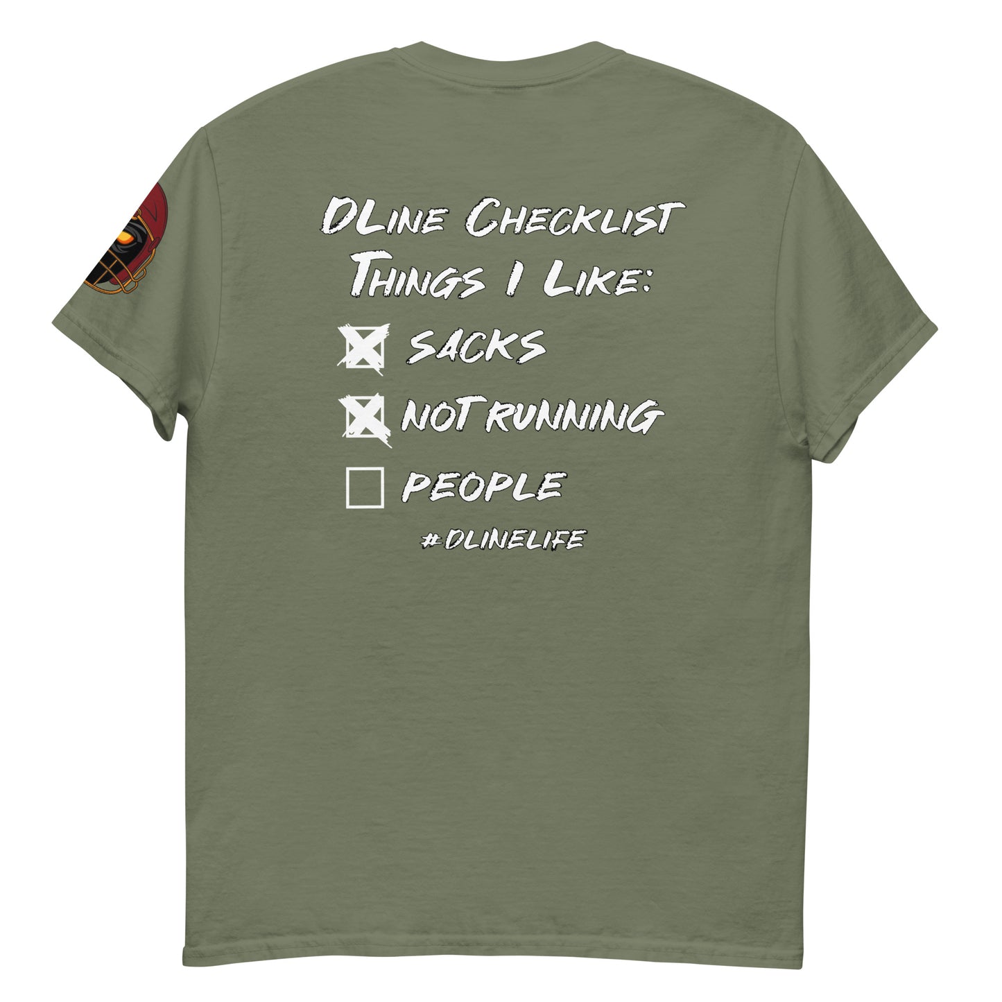 Defensive Lineman Checklist classic tee