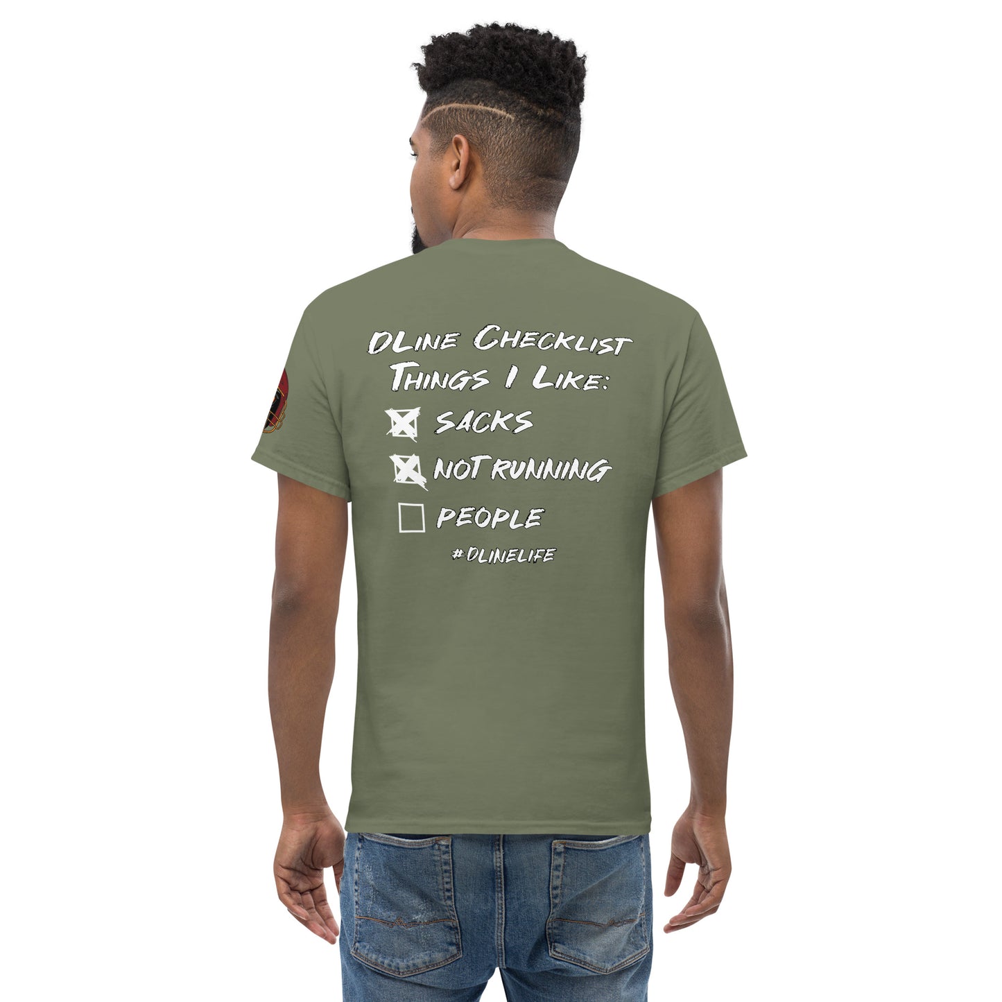 Defensive Lineman Checklist classic tee