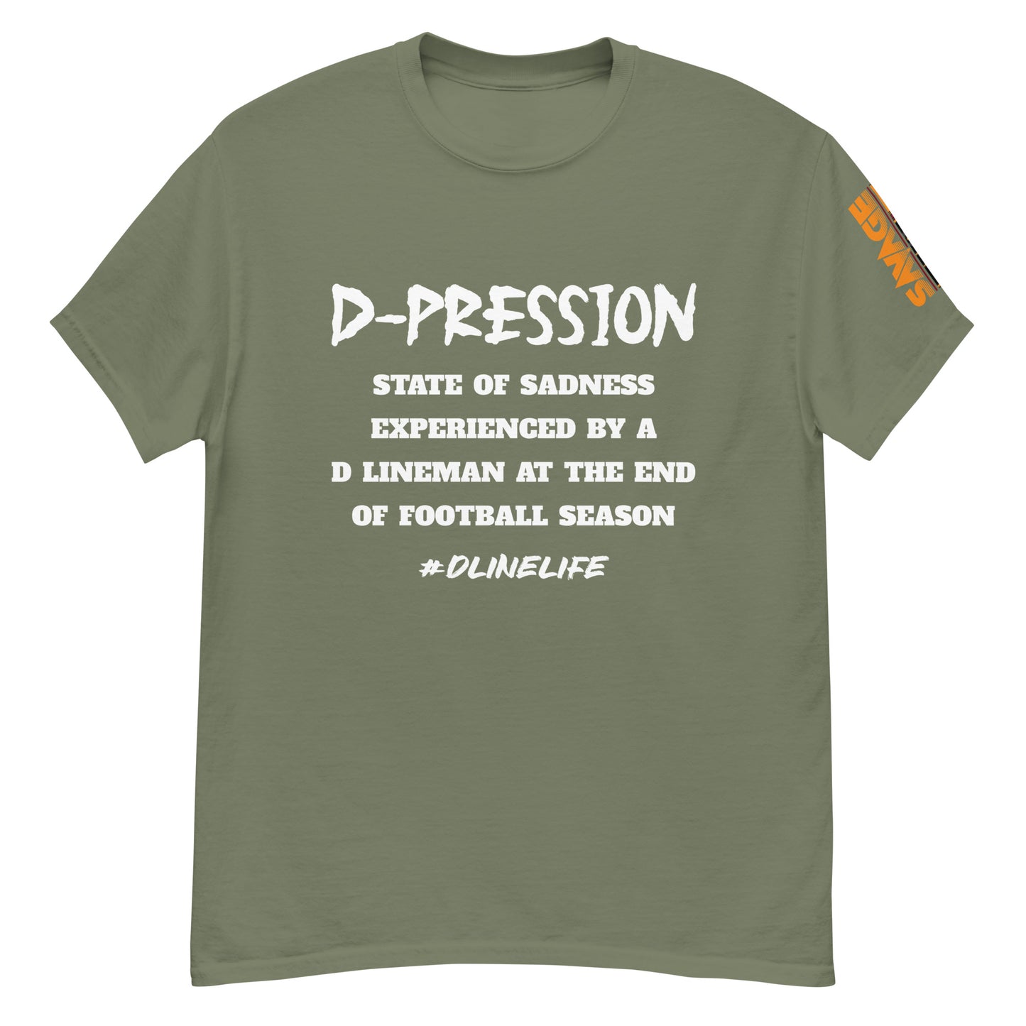 Defensive Lineman D-pression classic tee