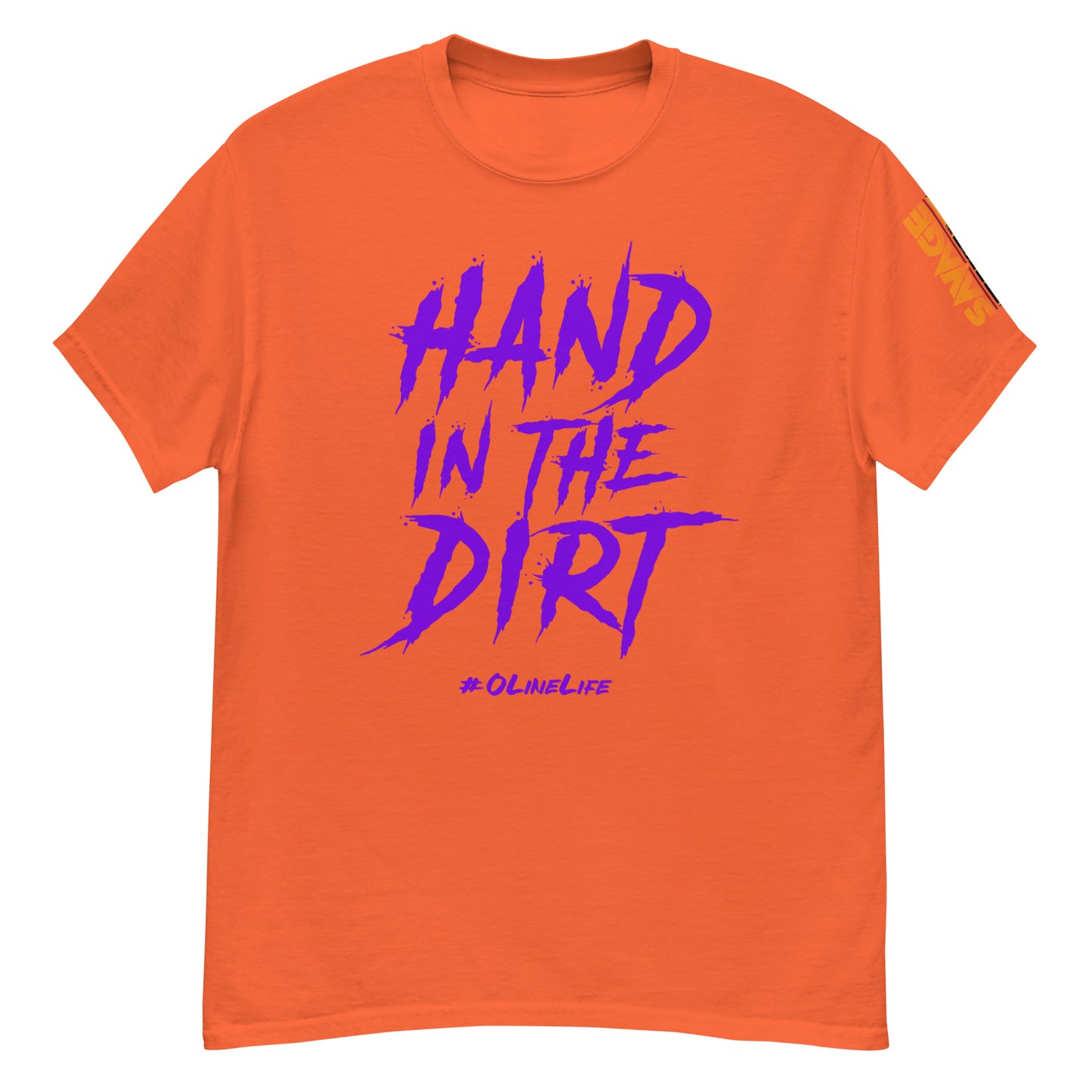 Hand In The Dirt Offensive Line classic tee