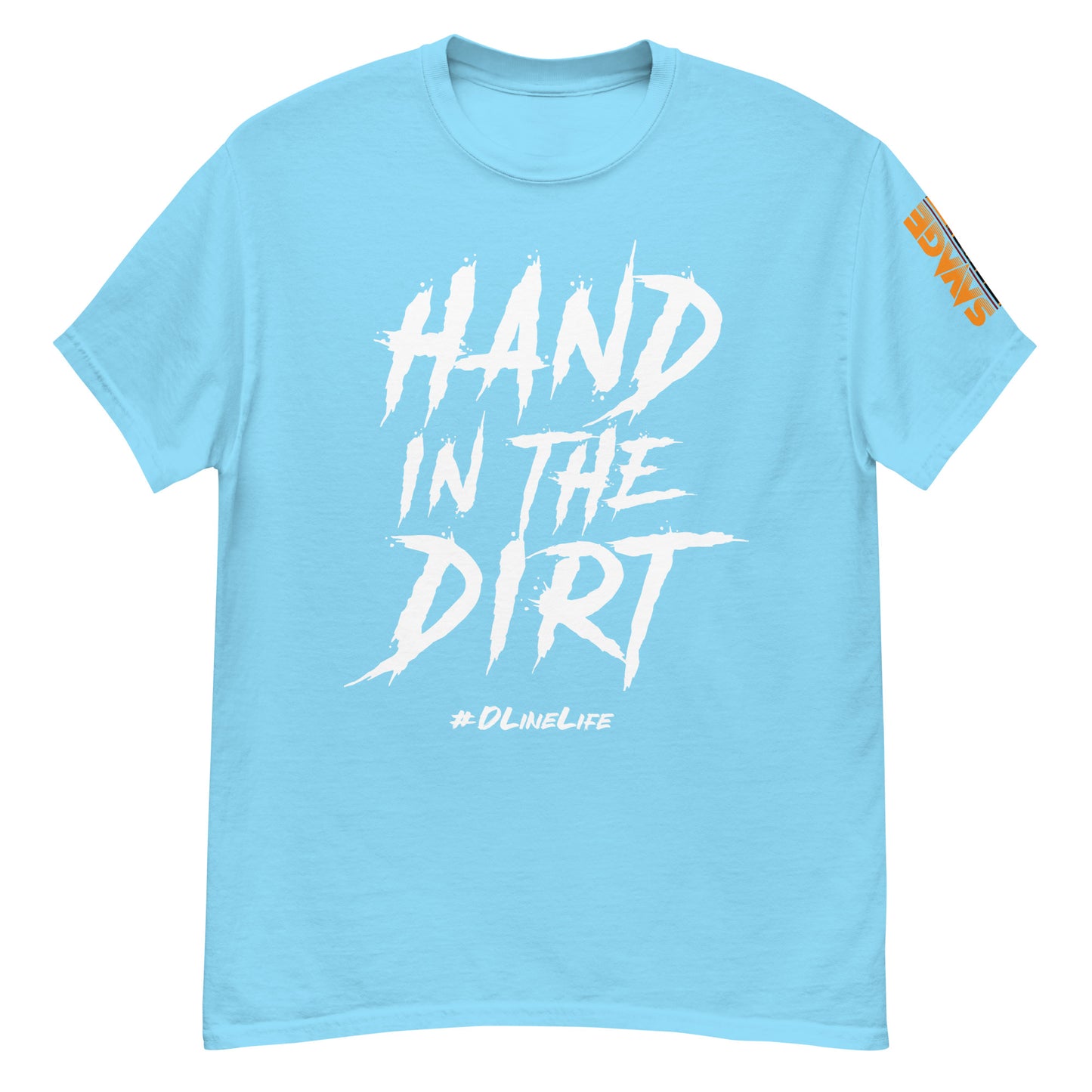 Hand in the Dirt Defensive Line classic tee